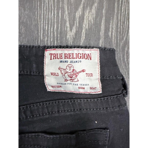 True Religion Jennie Curvy Super Skinny Jeans Black Mid Rise Womens Size 29 - Picture 8 of 12